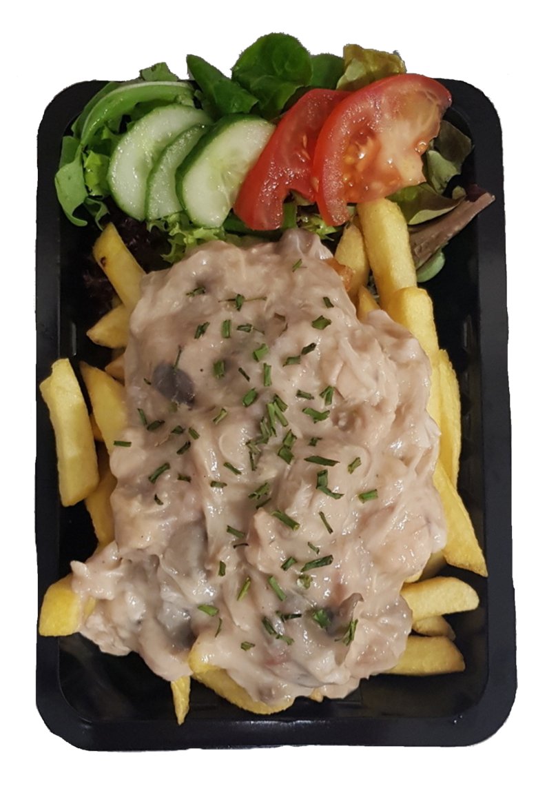 Friet romige kip met stukjes malse kip in een roomsaus met sla, tomaat, komkommer en lente uitjes € 5,50

#bestelonline
cafetariarikken.nl

#frietromigekip #friet #nieuwefriet #frites #patat #patatkip #frietkip #groesbeek #breedeweg #bergendal #dutchsnack #cafetaria #rikken