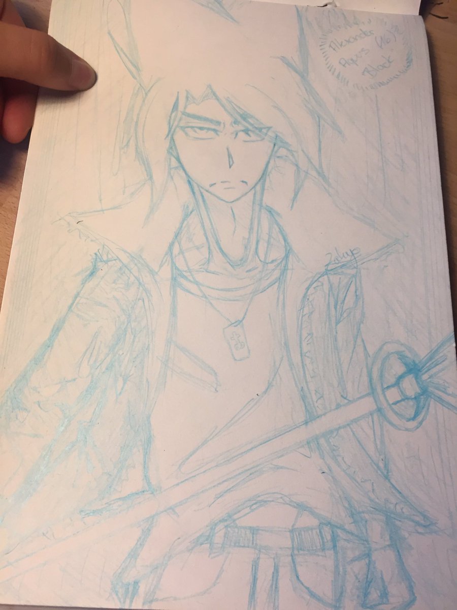 ZRagjis's tweet photo. Mir war langweilig und ich hatte nur nen blauen Stift...man kann zwar fast nichts erkennen aber ich hoffe, das man erraten kann wer es ist...
#fanart für @DrawinglikeaSir  leider hab ich kein Plan wie man sowas gescheit fotografiert demnach sieht’s halt aus... https://t.co/TE8jJCxzhQ