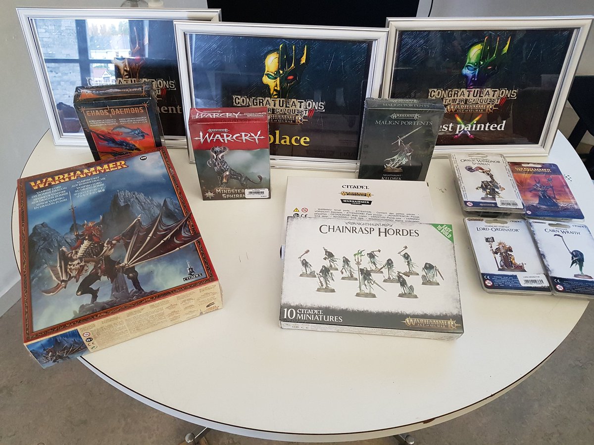 Sombremine's tweet image. What a tournament would be without a nice loot... 
#Ageofsigmar 
#Towerconquest 3