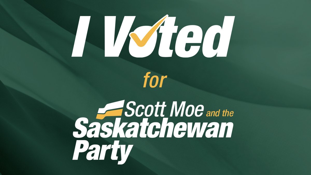 SaskParty's tweet image. SHARE THIS POST to remind your friends &amp;amp; family to vote for @PremierScottMoe and your #SaskParty candidate!
 
You can vote today RIGHT NOW until 8:00pm - bring your photo ID.
 
Together, we can keep building a strong recovery and a #StrongSaskatchewan!
 
#skpoli #skvotes