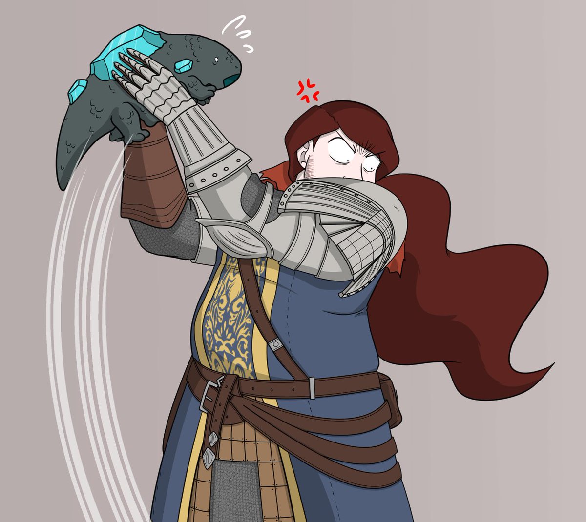 embers_only's tweet photo. A little gift/response to @Asrikins' Soultober illustration for "Illusion" where it featured a crystal lizard lurking too close to a Mimic. 8,D Jestin is having none of that.
#DarkSouls #Soulsborne #JestinofAstora #Mimic #CrystalLizard #ChosenUndead https://t.co/hvrb4XxolN