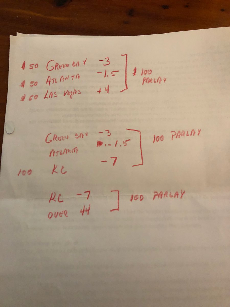 Commish_Storey5's tweet photo. @stoolpresidente If you wanna beat the books today, here’s a layup for ya. Handpicked by my father, professional sports gambler Mike Storey. (Warning) he has not hit a parlay in about 6 years, but he’s due! #BeatTheBooks https://t.co/6NZPE2pJ9N