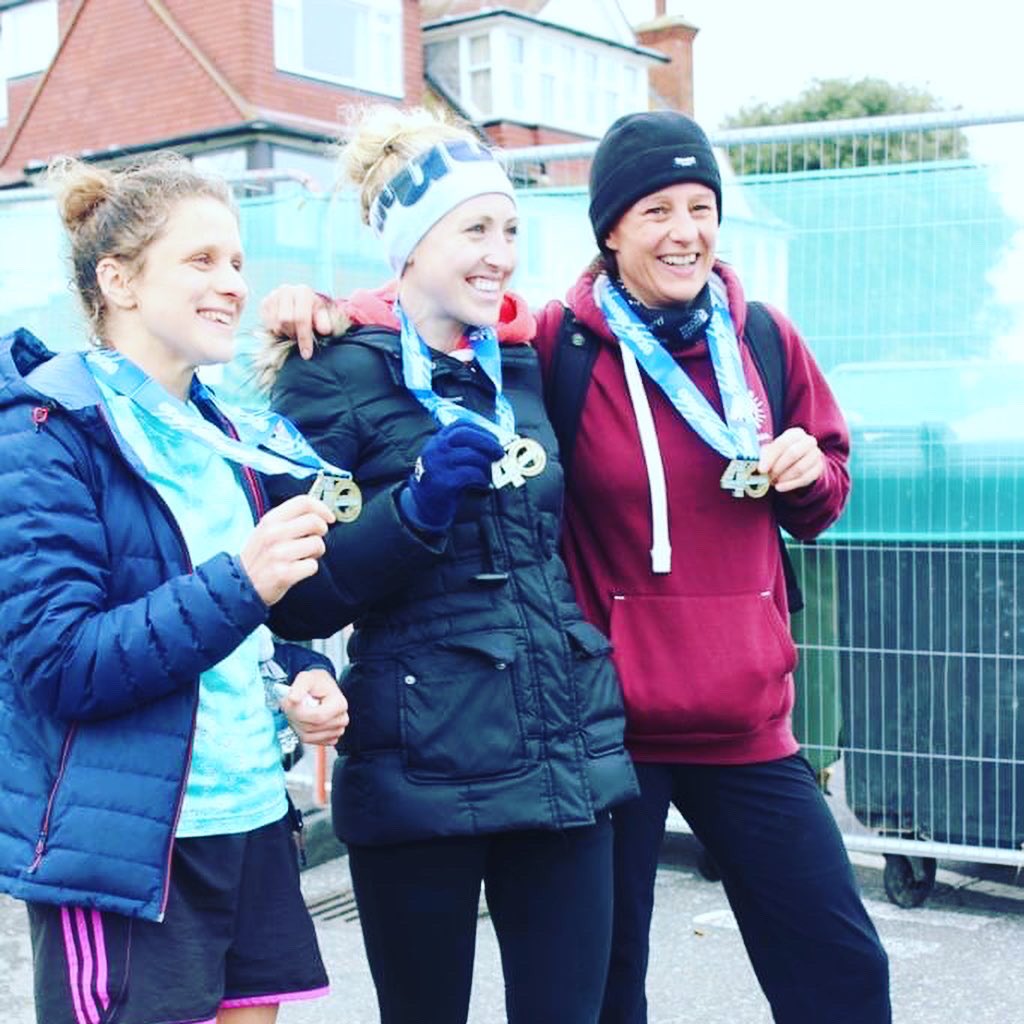 Top running yesterday at Beachy Head Marathon by our Club Ladies. Huge Congratulations to Amy Harris @amyharris94 taking 2nd Female 🥈🏆in 3:27:14 👏🏼🎉 🏃🏼‍♀️Well Done to Michelle Peckham 4:21:04
Charlotte Nash 4:41:05  Beck Elder  5:07:40 🏃🏼‍♀️#running #BeachyHeadMarathon @UKRunChat