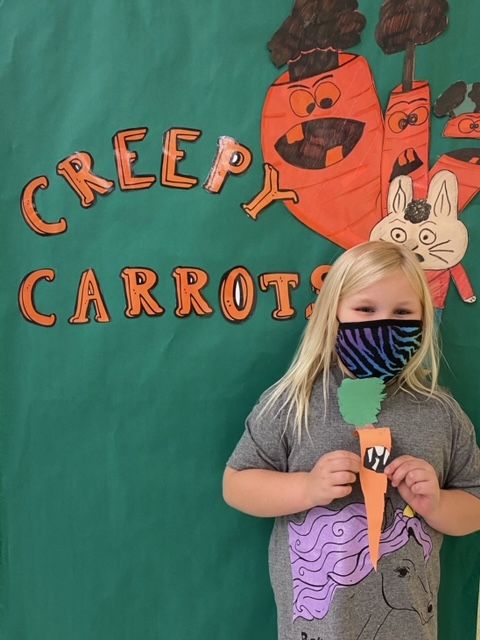 RERockets's tweet photo. Our kinder and first grade students both had a half-day of integrated learning with our specialist!  It was a great day centered around the book Creepy Carrots. https://t.co/Jrv7V7Tv2C