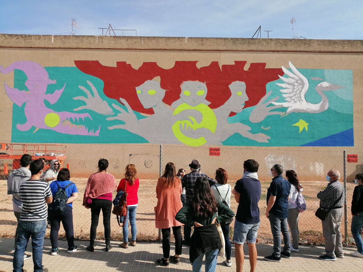 dturisme's tweet photo. Nuevos #proyectos con #Graffitea y #FeministArt #Cheste, colaborando en la visita de los #murales y #graffiti de este reconocido #festival de #ArteUrbano
#streetart #mural #turismoCheste # https://t.co/81ypKZlEFY