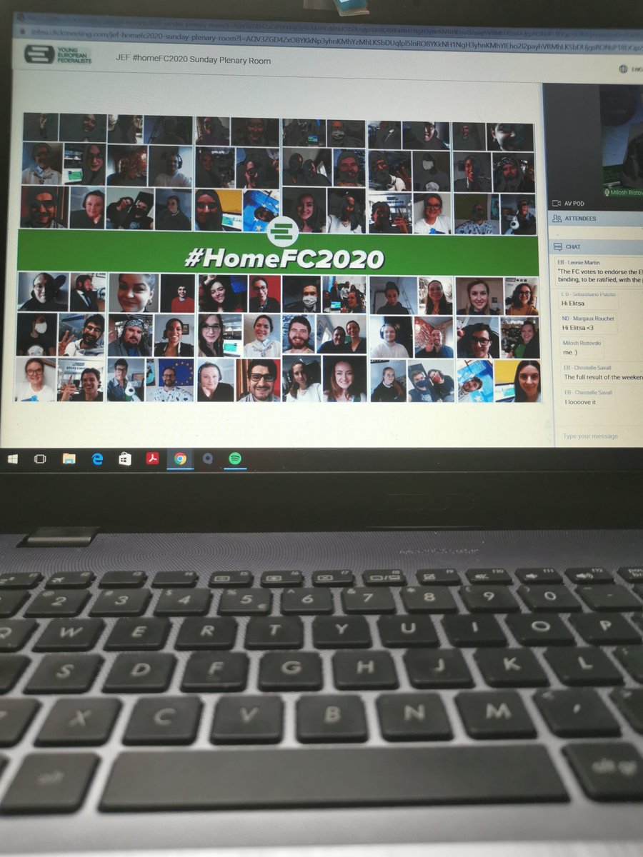 SFlaviaGabriela's tweet photo. It is done! We survived and I dare say we were very productive. #HomeFC2020 is over but the #JEFspirit continues. https://t.co/D9ol6Vlyab