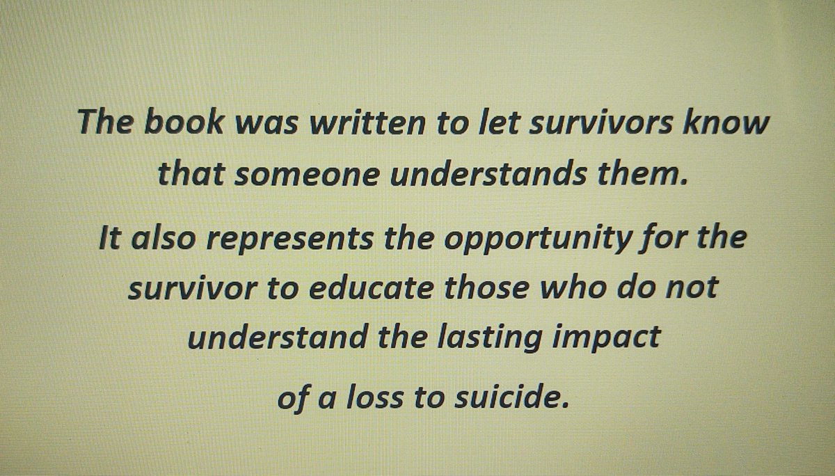 BreatheLoss's tweet photo. From my book JUST BREATHE - "Surviving a loss to suicide"

Available on https://t.co/W5sUdyAdhE in paperback and Kindle

#mentalhealth #mentalhealthawareness #grief #griefandloss #griefwork #PTSD  #SuicideAwareness #suicide #trauma #traumainformed #traumarecovery #stigma https://t.co/PuPN6eX0le