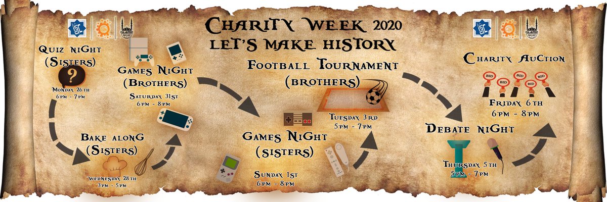 Charity Week is here!!
⁣
Islamic Society Greenwich has got a lot of events happening during Charity Week.⁣⁣
⁣
All money raised during these events will go straight to Charity.⁣⁣
⁣⁣⁣⁣
#LetsMakeHistory Together.⁣⁣⁣⁣
#CW2020 #isocgreenwich #charityweek #islamicrelief