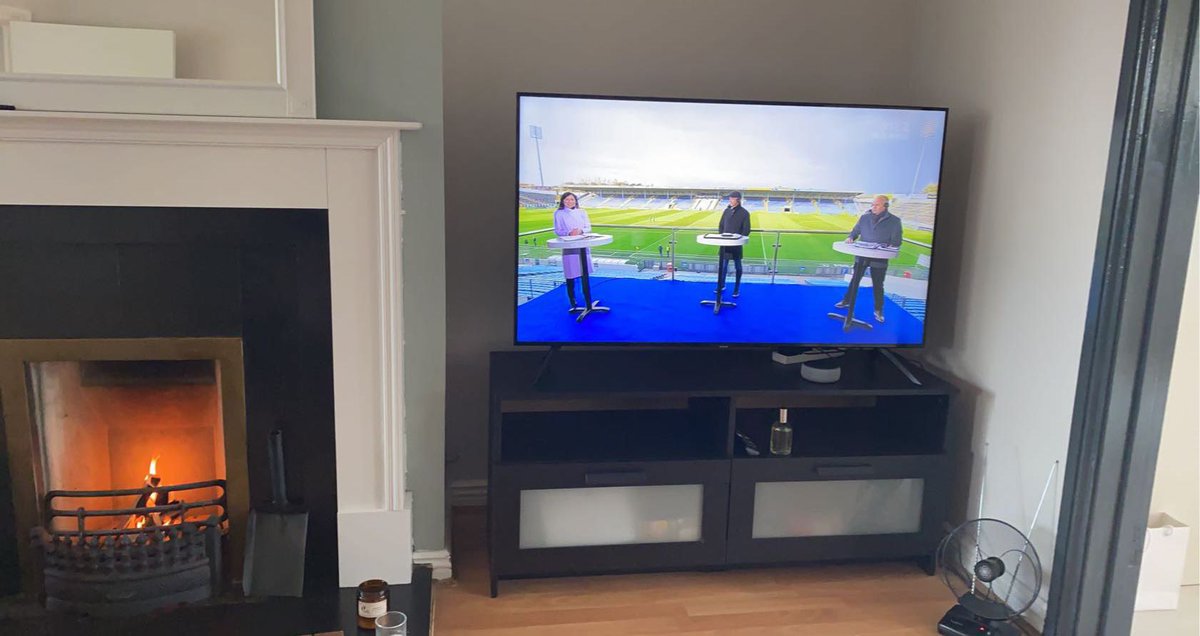 fionadonnellan's tweet image. Sunday afternoon, fire on, GAA on the telly, Clare V Limerick...it’s almost like normal life #GAA #clarevlimerick #hurling