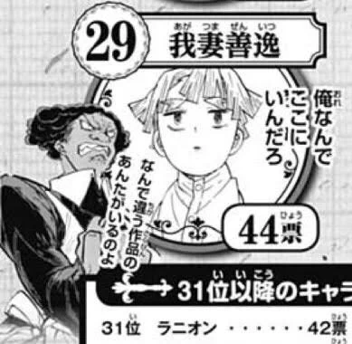 鬼滅の刃の人気投票にある人物がランクイン！？シスタークローネがランクイン！！