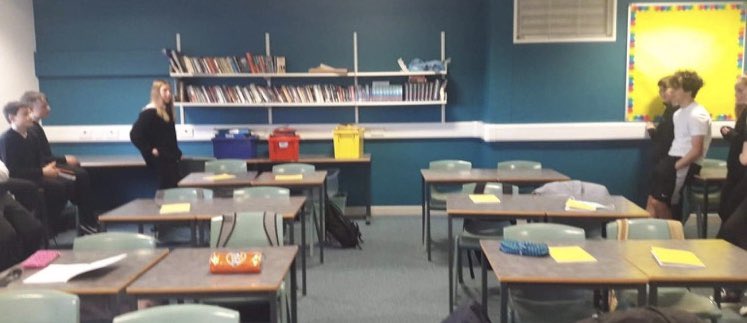 It was great to see our S2 Literacy Elective classes again this week. Mrs Winter’s debating elective were developing their talking and listening skills by participating in a line debate on whether pupils should be allowed to listen to music in class. #pointofinformation
