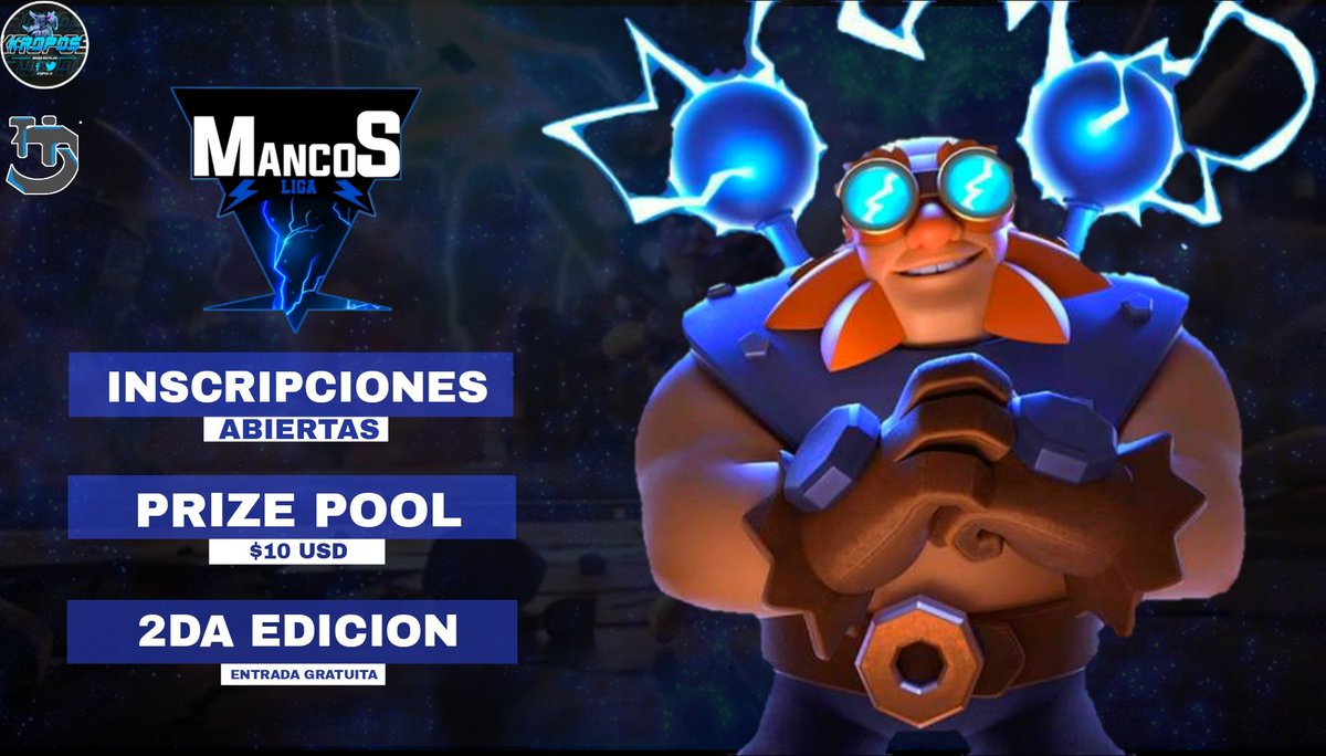 #ClashRoyale 
ABRIMOS INSCRIPCIONES PARA LA 2DA EDICIÓN ⬆️ 
Premio: $10 USD🤝

☑️REQUISITOS:
Seguirnos (@LigaMancos_GG )
Seguir a <a href="/Kropos10/">Kropos</a> 
Seguir a @iD4v1t0_DeE 
Pedir 7 RT's
Mencionar 3 Equipos
Dar RT y FAV♥️

-Pruebas MD
Plazo para 64 Equipos 🤩