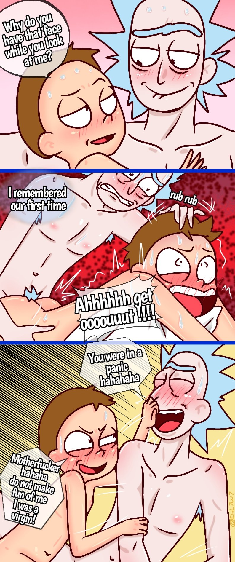 Morty's fervent embrace