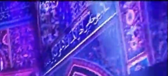 This is Nct’s inkigayo stage today.It has an Islamic prayer in the background for aesthetics.