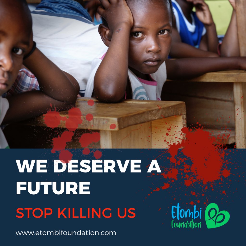 EtombiF's tweet photo. Even in times of crisis, education remains a fundamental human right. 

We are saddened that while we make efforts to ensure that kids are back in classrooms, they risk dying while pursuing a bright future. 💔

#KumbaMassacre https://t.co/Us6Yknejyt