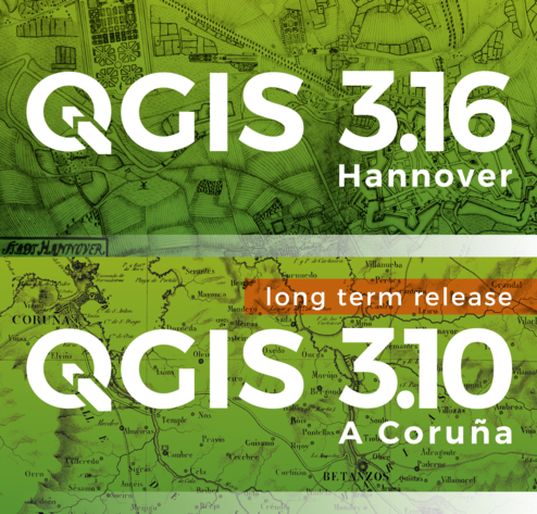 JuergenEFischer's tweet photo. Linux, Windows and Mac packages of new #QGIS long-term minor release 3.16 'Hannover' and 3.10.11 'A Coruña' point release of old LTR ready on https://t.co/yGOw9OeDWA. Enjoy! https://t.co/3KXTpZmCNd