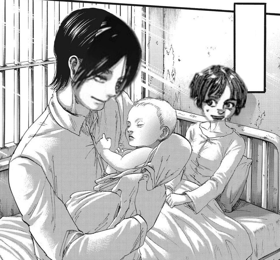 Eren e Nifa juntos tem um filho, foi o melhor dia da vida dos dois, Eren como na página final, pega ele, o abraça em seu ombro e diz "você está livre"