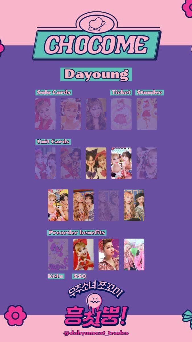 pic Wjsn Chocome Yeoreum wtt wjsn chocome photocards