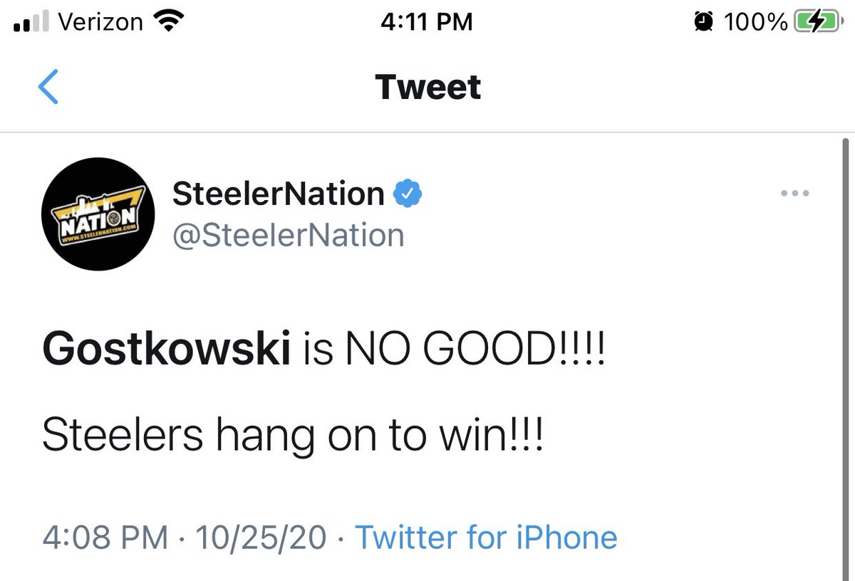 millhousethecat's tweet photo. How it started How it’s going @steelers #gostkowski https://t.co/GHRoIHIFN7