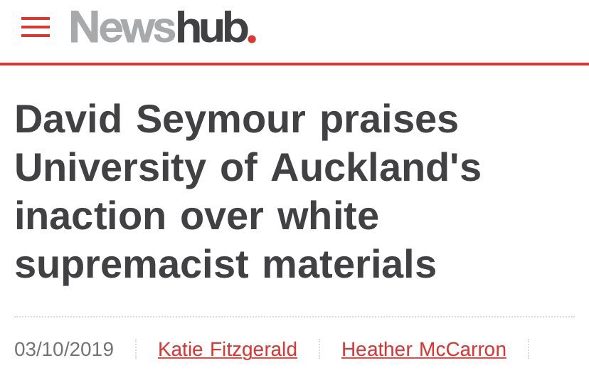 Okay. I read Stuff this morning & I’m just going to raise again that it is deeply concerning that we’ve handed more power to someone who is smart enough to understand that by championing hate speech he is implicitly accepting racism.