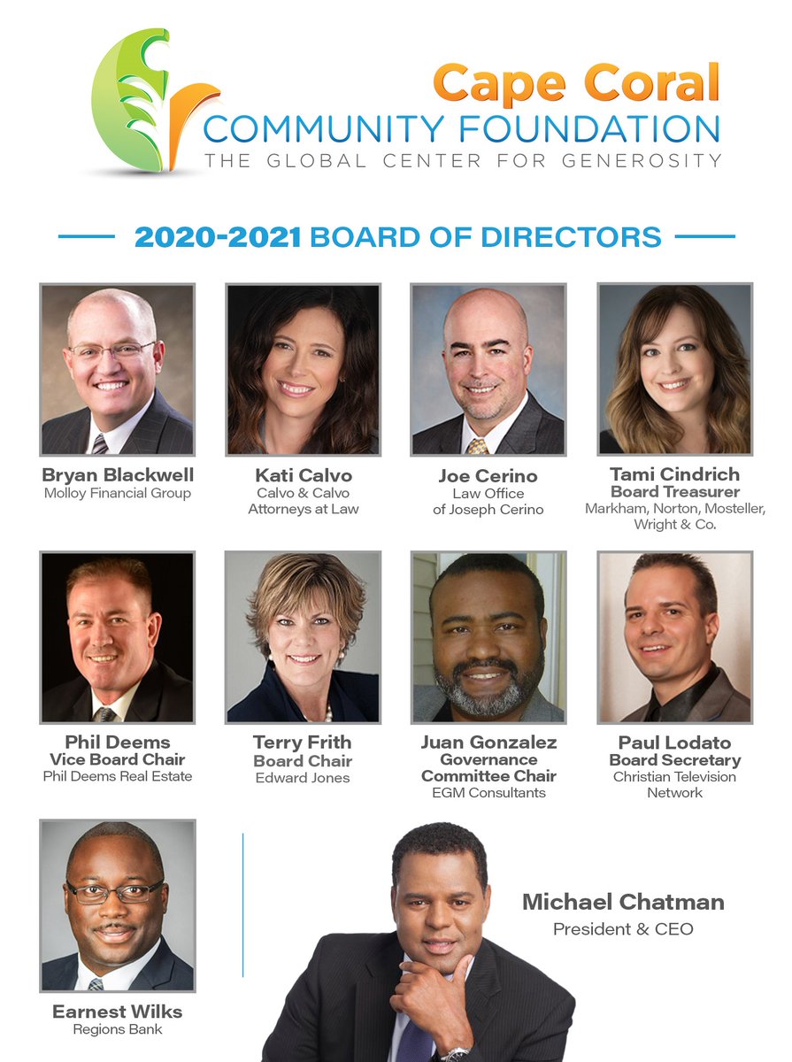 This is a special thank you message to our board of directors. Because of good-hearted people like our board members, this world is a nicer place. We have 100% board giving participation. To our board members, we hope all the good you do comes back to you! Love wins again!