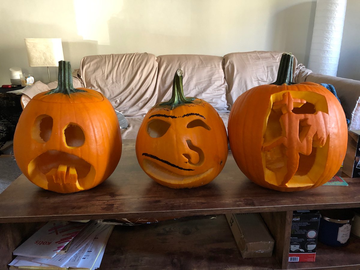 dcarrier24's tweet photo. Can you guess which one I carved? https://t.co/RPuxmccpqm
