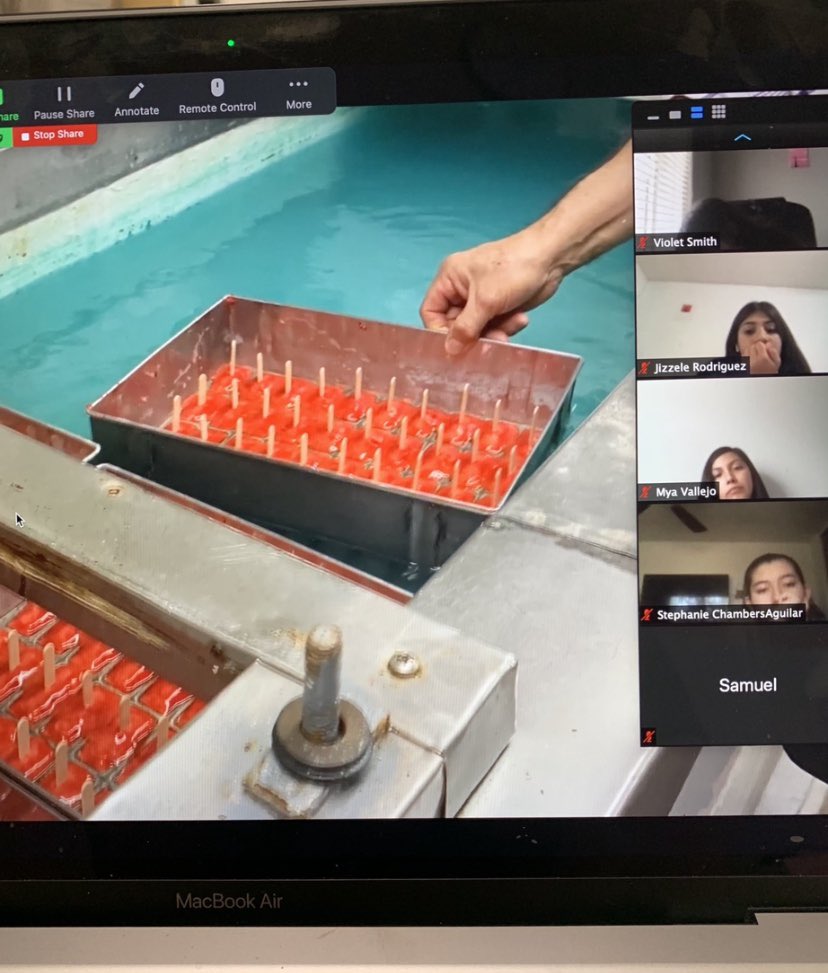 shermosillo123's tweet photo. Culinary Academy #ACH  “Virtual Field Trip” at Oasis.  Students had an amazing opportunity to learn all about Ice Cream at Oasis, Porterville. #summitstrong  #SCCABEARS. @rob_Escudero https://t.co/jfhzq6c00n