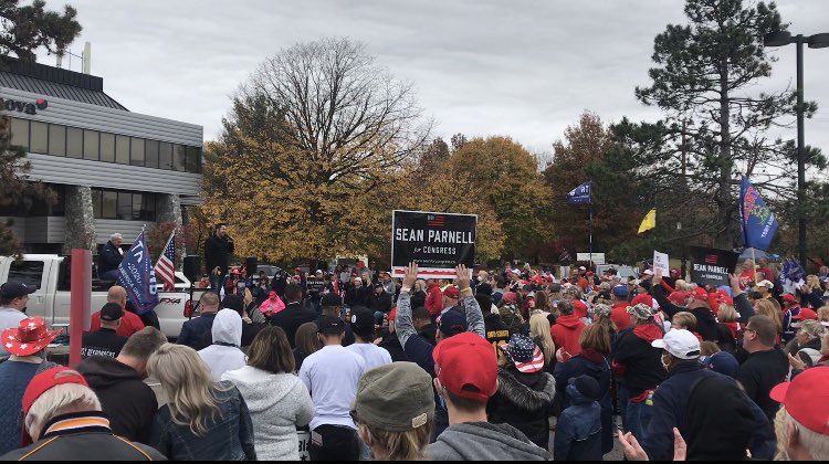 SeanParnellUSA's tweet photo. We had a rally here in #PA17 &amp; A LOT of people showed up.
We have the initiative on the political battlefield &amp; don’t let anyone tell you otherwise.
9 days to go!! Let’s finish strong!!! 🇺🇸 https://t.co/wnNkwWEKyW