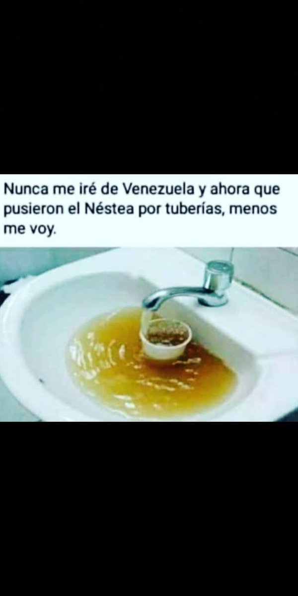 AATT8383's tweet photo. @eletoth @DanteRivasQ Gracias y Felicitaciones a los Camarados Dante y @tongorocho por su "Impecable" gestión en favor del pueblo Neoespartano!!! El Agua sale tan "limpia" como sus conciencias! Que vaina con "el bloqueo y las sanciones"... Ellos como Reyes y el Pueblo "Rodilla en Tierra" DEPRAVADOS! https://t.co/2af6yV01pg