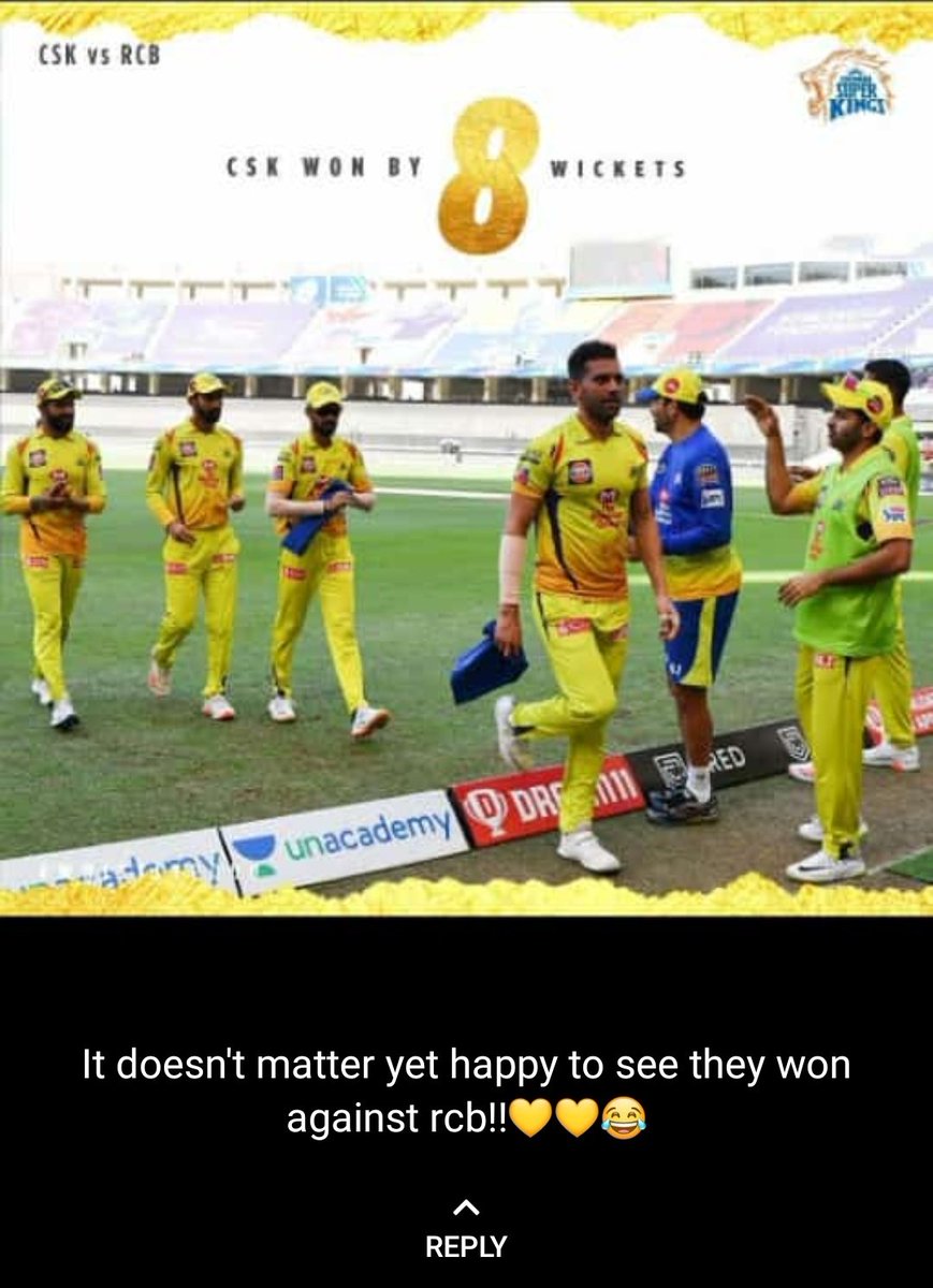 pinksaucepasta's tweet photo. an irl posted this. well well well, how the turn tables
#RCBwonhearts https://t.co/OUwcG4j24A