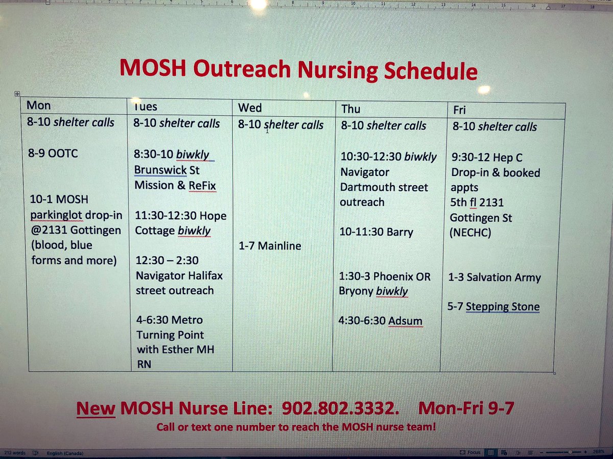 RentersEd's tweet photo. NEW outreach schedule and NEW Nursing line: 9028023332 (call or text 9-7 Mon-Fri). Or 9024295290 for all @mosh
 options. https://t.co/OxRn9HAyR3