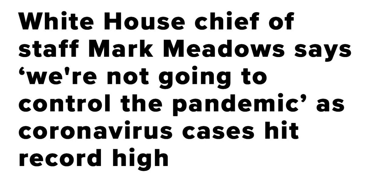 RepresentMeAZ's tweet photo. Fast forward 25 October 2020...
“We’re not going to control the pandemic” as coronavirus cases hit record high...
More than 224,000 people have died from the virus in the U.S.
#McSallyFailedUs #AZSen #Complicit #DeadlyConsequences https://t.co/HxrPMIDwX9