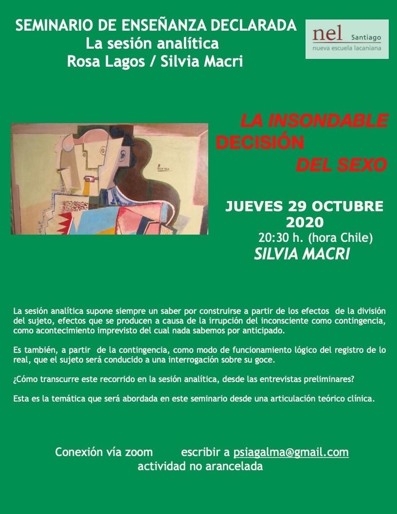 SilviaMacri's tweet photo. Los esperamos el jueves para compartir el saber no sabido sobre la elección del sexo https://t.co/vX3yZ40cAj