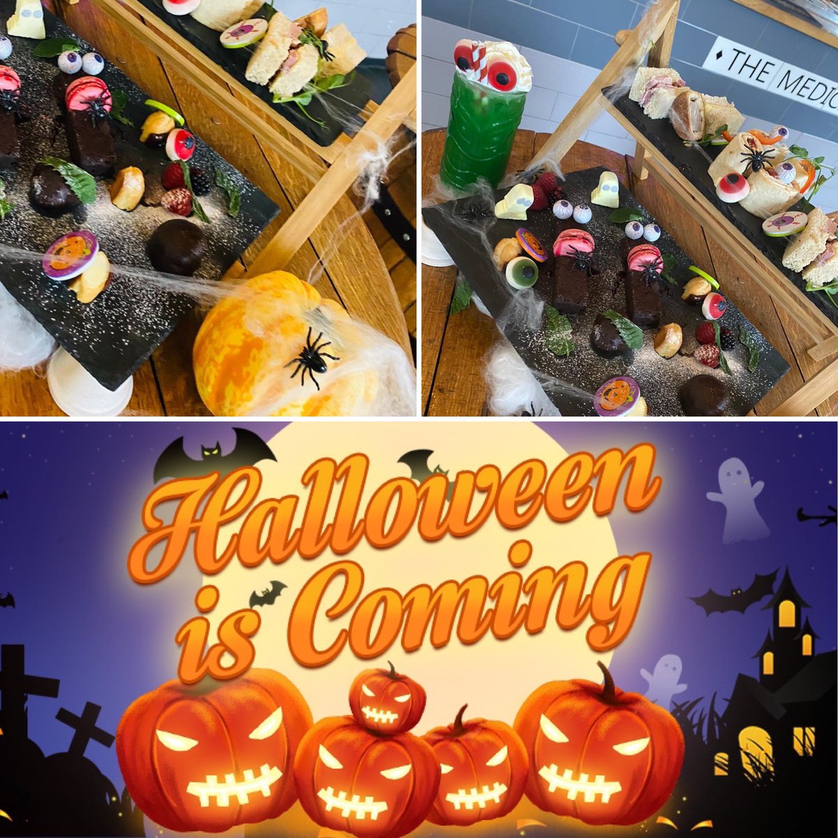 Available during half term week... 12-5pm booking essential #Halloween #scaryfood #halfterm #kids #afternoontea
