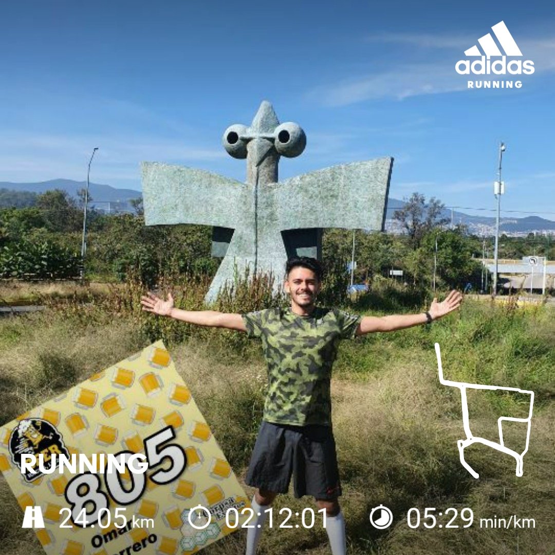 omar_warrior_'s tweet photo. Vive
Respira 
Se libre!

#BeerRace 24km 2020 complete 
Otra virtual race 😉 🤟🇲🇽 https://t.co/1tjx6AMBnZ