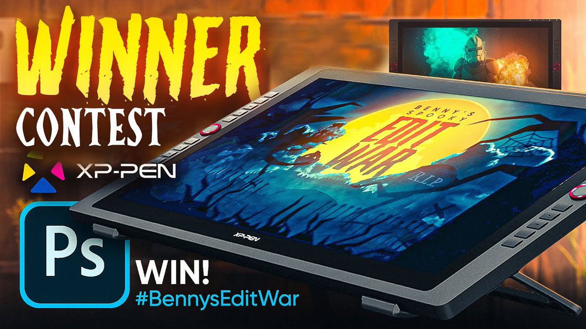 phase_runner's tweet photo. What an honour to win #BennysEditWar considering all the amazing artists that took part. Big thanks to Benny
(@NoiseStructure) and @XPPEN 👍👊 

You can watch the winner reveal here: https://t.co/snLlF2xw6Y https://t.co/hLyKhr0br8
