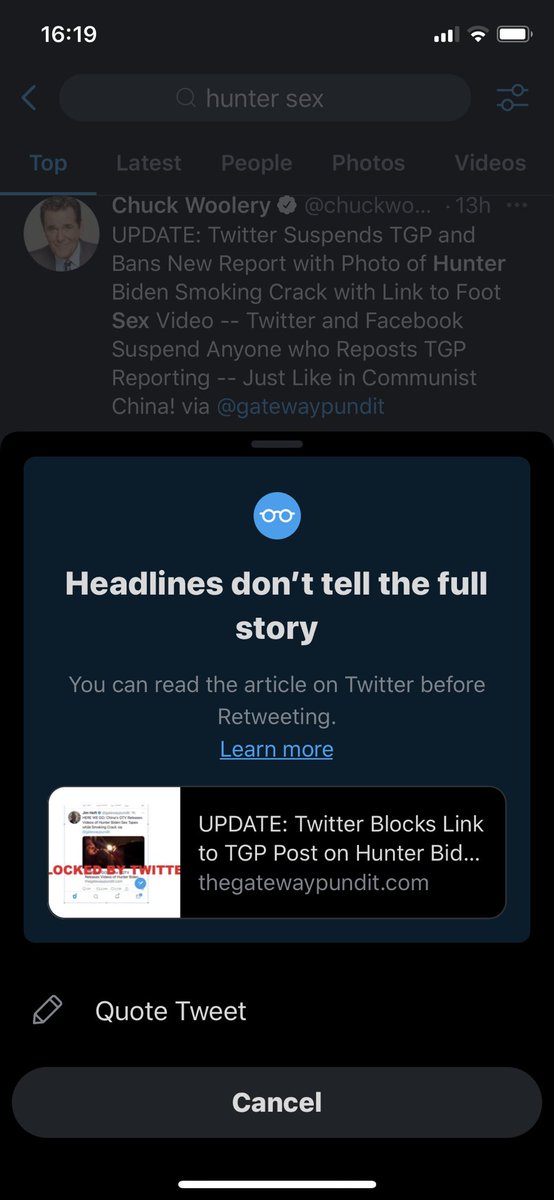 lanhundewmsn's tweet photo. @Twitter I hope you will show such pop up window / reminder when the twitter account of China Gov tweet rubbish. https://t.co/PLfBizqMVg
