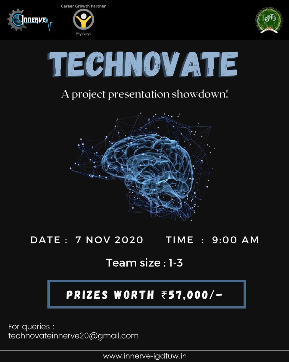 Innerveigdtuw's tweet photo. Come and join us to present your innovative project idea!
Register at: https://t.co/QeEsD0LOXi

For queries email us at: technovateinnerve20@gmail.com

Find more such exciting events. Visit our website: https://t.co/cZthFX0Iul

#innerve #innerve2020 #technovate #ece #techFest https://t.co/LUUBJTcULt