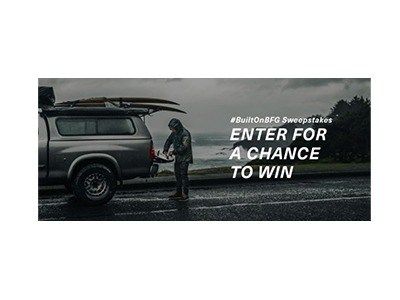 GooseGiveaways's tweet photo. ๐ ๏ธBFGoodrich #BuiltOnBFG Sweepstakes
๐ฑ๏ธ Click here for sweepstakes link and details ๐ https://t.co/6TijoIrZM9
๐๏ธ Open to US, 18+
#sweepstakes #giveaway #wintires #freetires #BFGoodrich https://t.co/CbpjPVri3t
