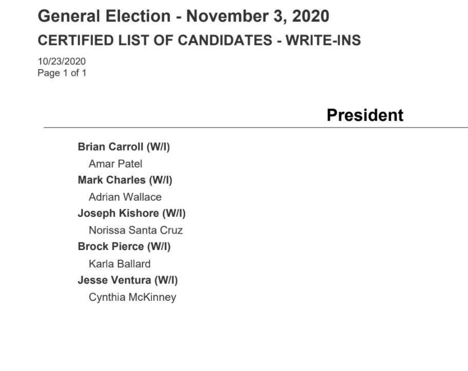 cynthiamckinney's tweet photo. Jesse Ventura and I are qualified WRITE-IN candidates in CALIFORNIA! If you live in CA and you're sick and tired of BOTH of them, you can now vote for Jesse Ventura (and me) as write-in candidates! https://t.co/wn2Knm3V8I