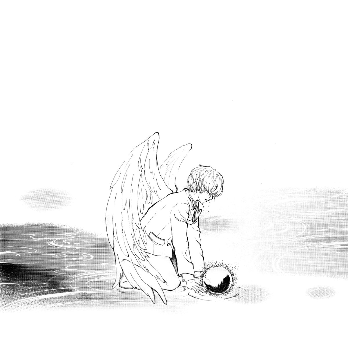 satsuki_su's tweet photo. You're the only one that I won't let you fallen like me, my dear brother

#黒と白 https://t.co/ACqmAPRs5j
