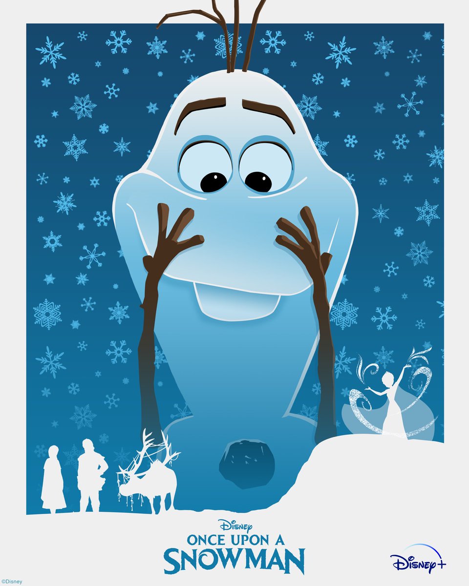 DisneyFrozen's tweet photo. New Stories + Warm Hugs = Perfect weekend. Once Upon a Snowman, an Original Short, is now streaming on #DisneyPlus. (1/2) https://t.co/7nvPcdNInU