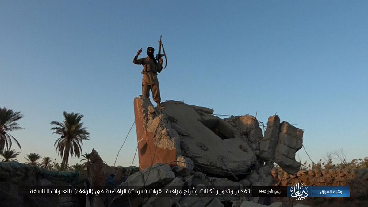 SimNasr's tweet photo. #Irak l’#EI s’attaque à plusieurs outposts, visiblement abandonnés, des SWAT (force special de la police) à al-Wakf #Diala https://t.co/fp5Gs8Xdjy