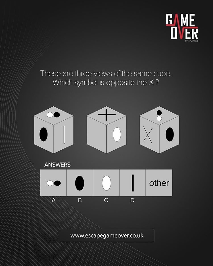 Escape_GameOver's tweet photo. 🧠 !!!CHALLENGE TIME!!! 🧠
Get thinking and tweet us with your answers !!!! @Escape_GameOver
#gameoverderby #derbyshire #challengechallenge #escaperooms #derbyescaperooms https://t.co/k1cIibRPx2