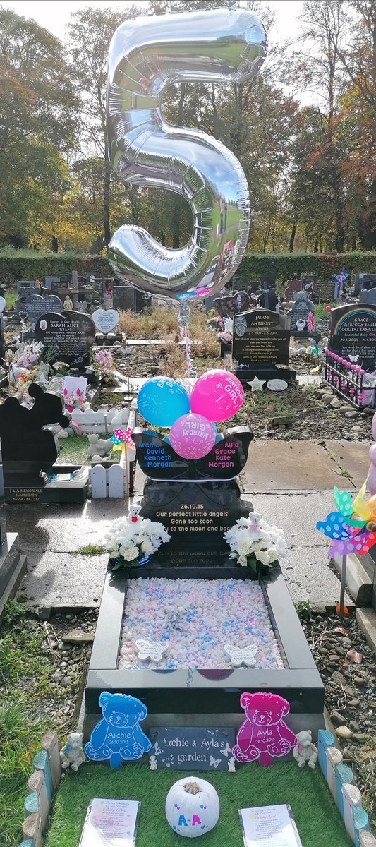 mummyof2angels's tweet image. Ready for their birthday tomorrow, how has it been 5 years already #babyloss #Archie&amp;amp;Ayla #ItDoesntGetEasier 😢💔💙♥️