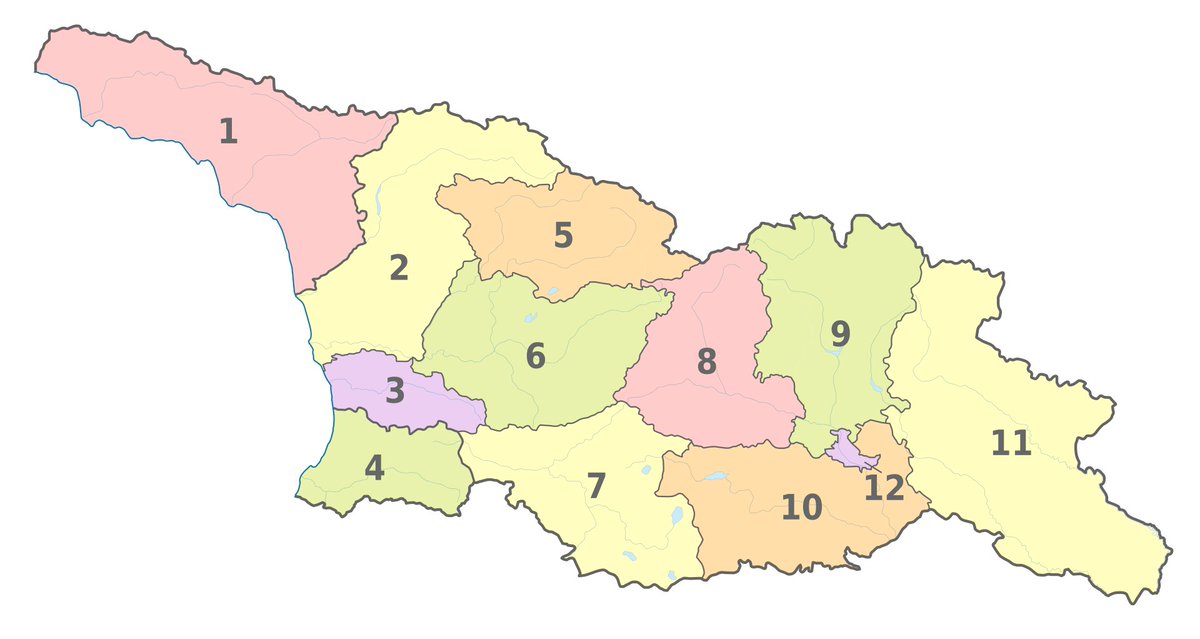 This new status of Abkhazia would mean that Adjara would obtain some more autonomy (but not as much as Abkhazia). The rest of the regions (Mingrelia, Svanetia...) would also obtain a small level of autonomy (being able to promote regional languages like Svan or Mingrelian) (12/n)