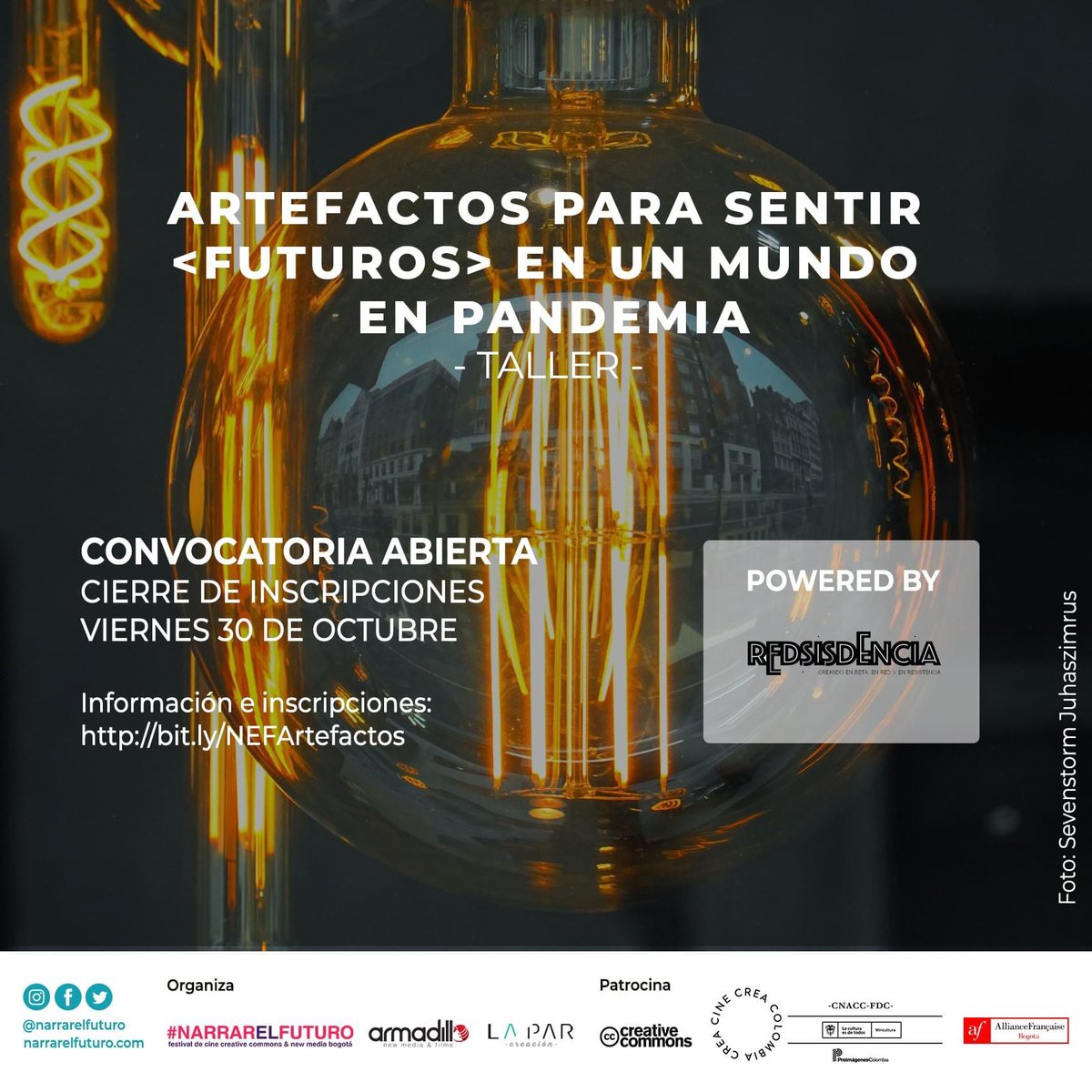 vlahebo's tweet image. Dirigiré este ejercicio en @narrarelfuturo. Desde las reflexiones y sentires que han implicado vivir los tiempos y lugares presentes.
Ficcionar artefactos para sintonizarnos con los futuros de los que queremos ser producto y queremos producir, en pandemia

bit.ly/NEFArtefactos