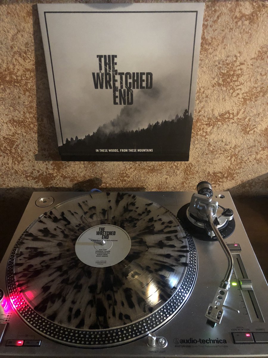 satancblckmetal's tweet photo. THE WRETCHED END “In These Woods, From These Mountains” 2016 #thewretchedenband #norwegianblackdeathmetal crystal clear w/black splatter vinyl @IndieRecordings #indierecordings @alonerecords #alonerecords https://t.co/lqg92EHp6o