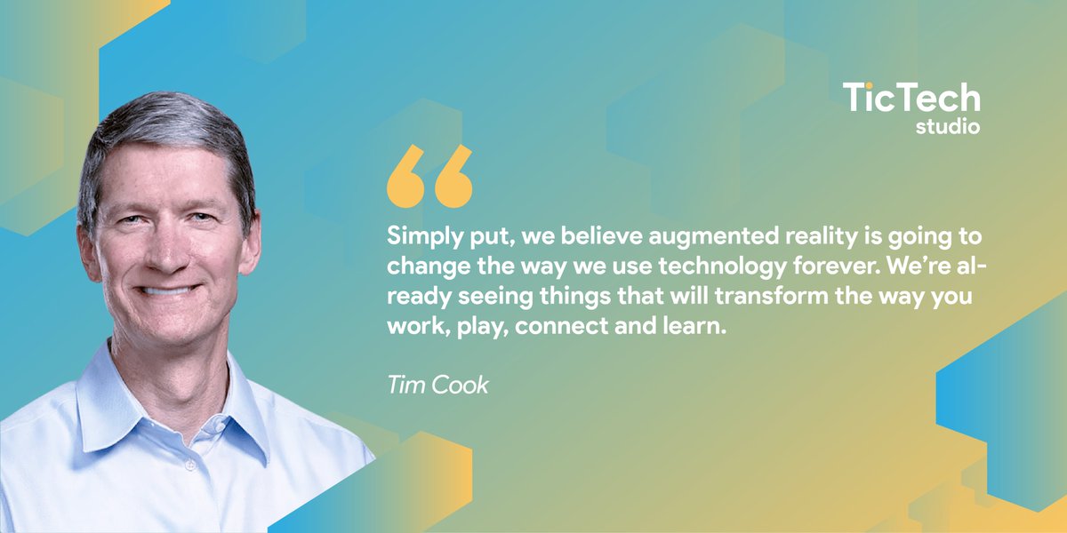 Augmented reality is going to change our way to use technology. Are you ready Tweeps ? 😉#AR #technology #Apple #quotes #quoteoftheday