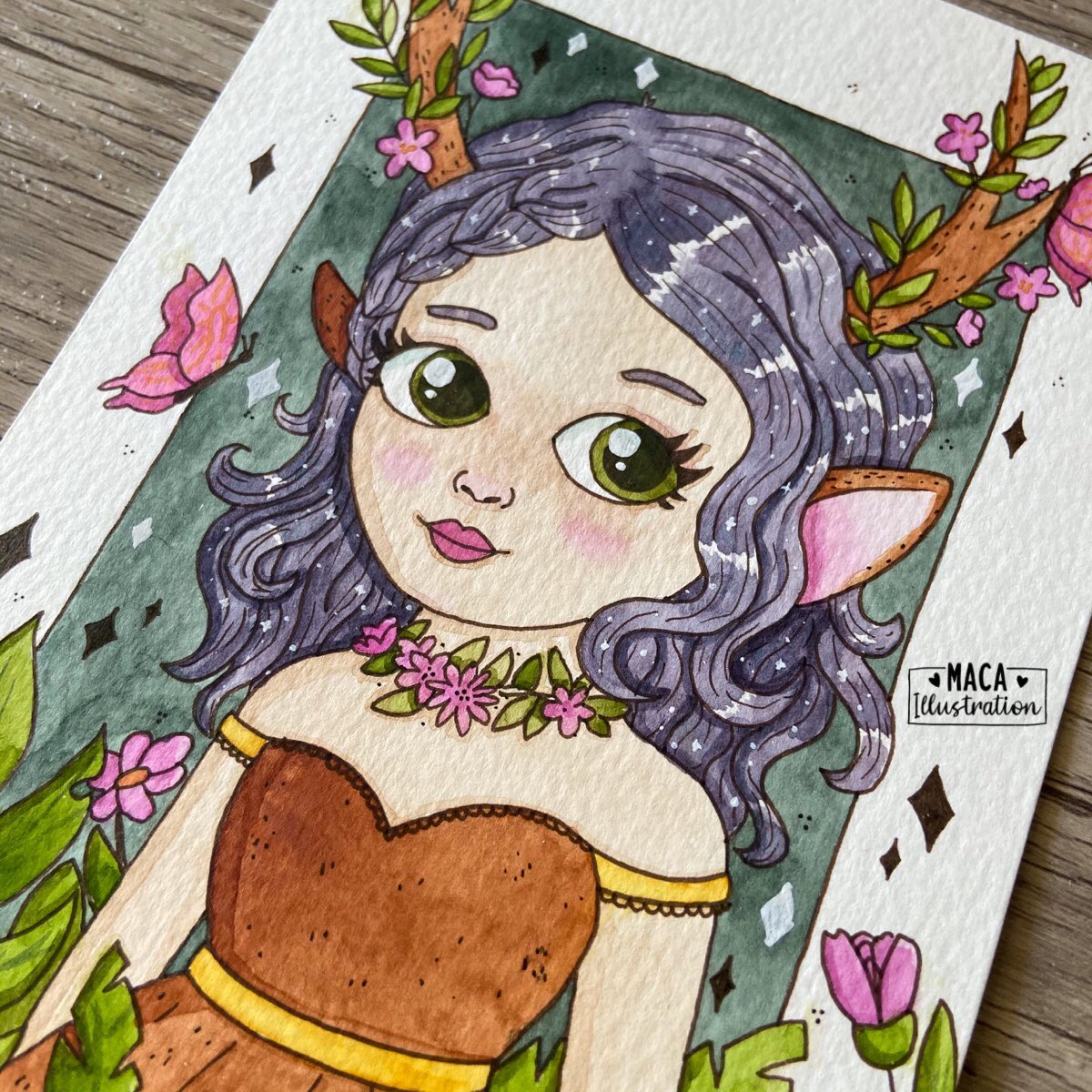 maca_illus's tweet photo. • Day 20 • Deer 
.
#macaillustration #girlillustration #girldeer #deerillustration #watercolor #watercolorillustration #inktober #inktober2020 #octoberdrawing #drawtober https://t.co/m4FCJJRJsh